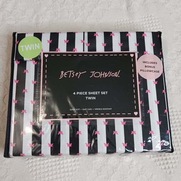 Betsey Johnson Performance Collection Sheet Set size Twin - Picture 1 of 8